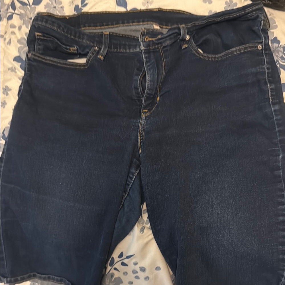 Classic Blue Denim Jean walking shorts